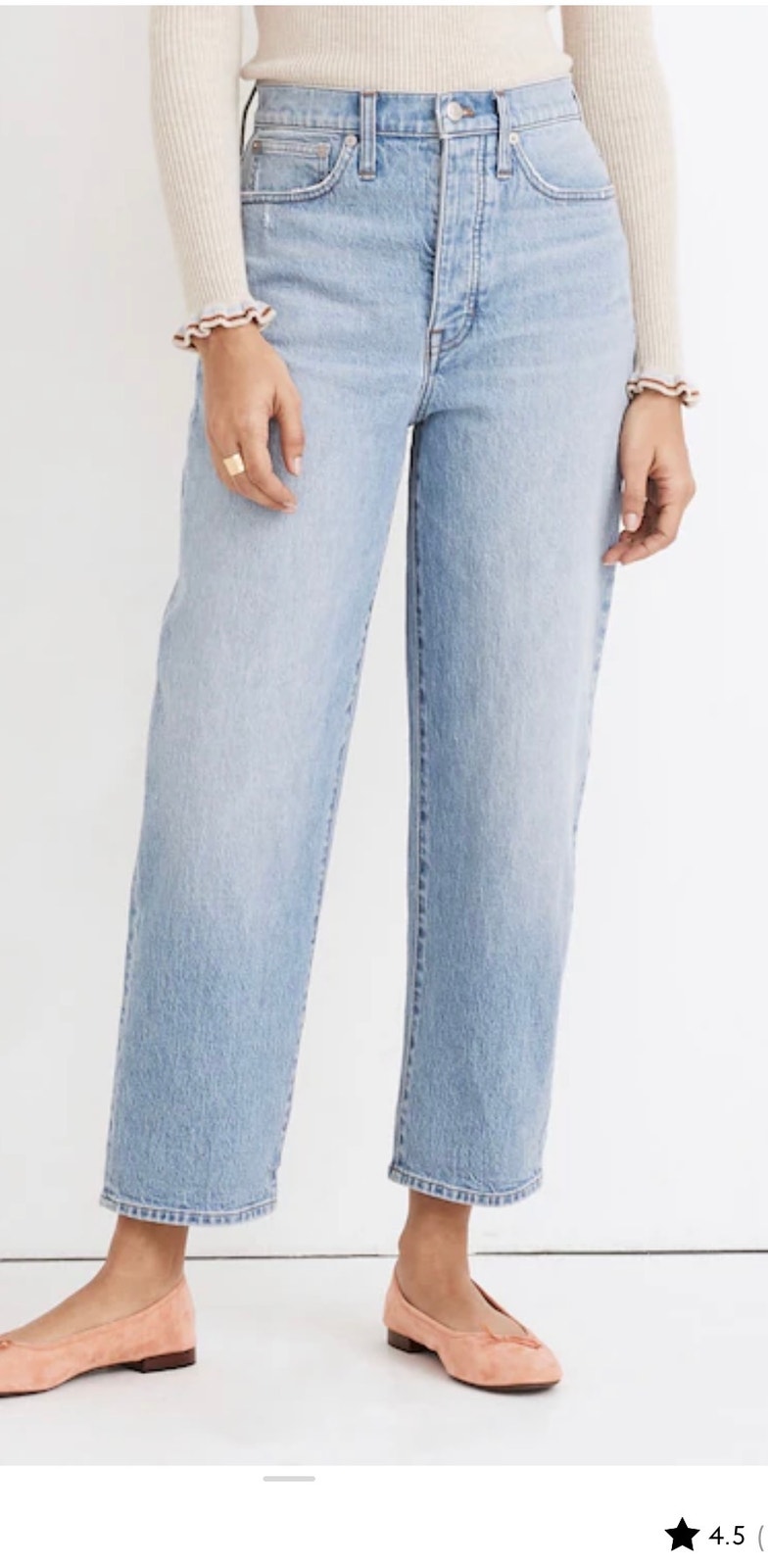 Madewell High Waist Light Denim Blue Wash Balloon Jeans-Size 28
